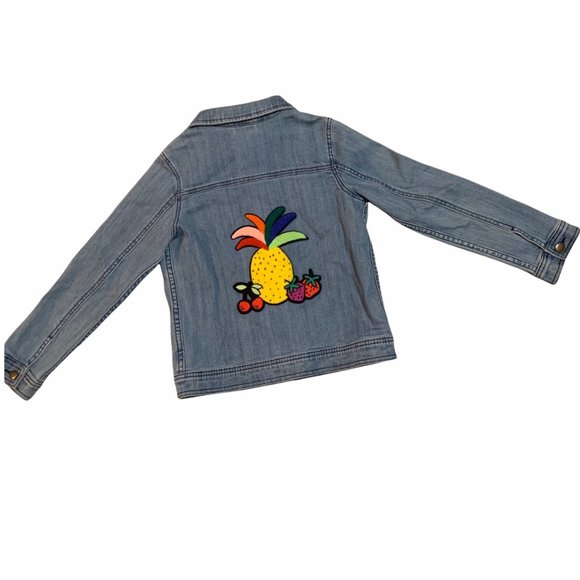 Hanna Andersson Fruit Patch Denim Jacket - Picture 4 of 5